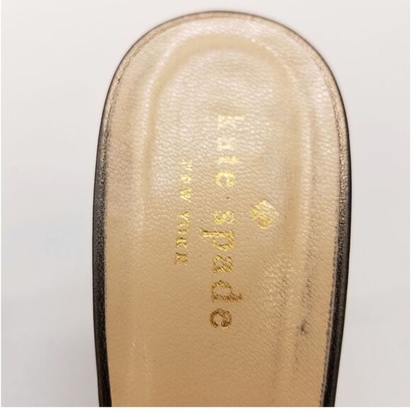 Kate Spade Silver Gold Slingback Open Toe Sandals Size 7.5 - Picture 8 of 11